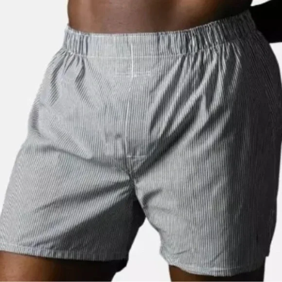 2pk ENUINE RALPH LAUREN POLO US 52  BIG & TALL BLACK GRAY WOVEN COTTON BOXERS - Picture 5 of 5